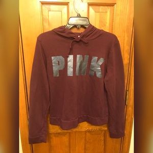 PINK Cropped Hoodie